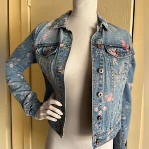 Jessica Simpson Floral Denim Jacket